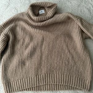 Anine Bing Sydney Turtleneck in Camel (Small)